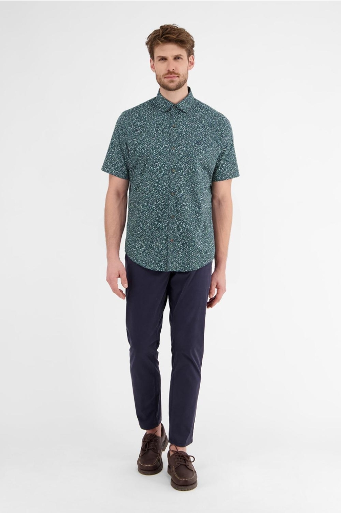 SHIRT MET HALVE MOUWEN ZOMERS PATROON 2542305 485 CLASSIC NAVY